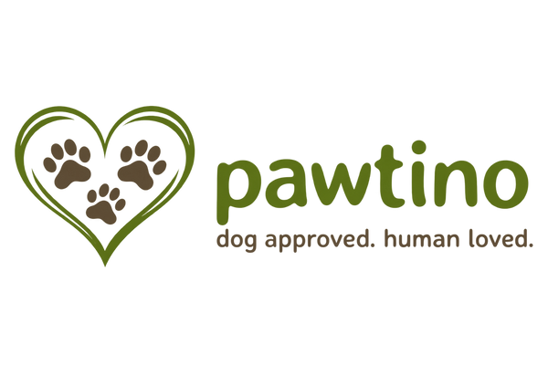 Pawtino logo � dog approved, human loved